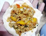 A picture of step 4 of Buns with Lamb Mince and Bell Peppers.