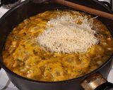 Gombás édeskömény ragu tésztával, tilápia filével recept fázis 4 fotója
