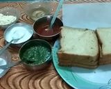 A picture of step 1 of Tricolour Sandwich or Bread pakoda.
