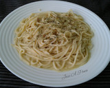 Foto del paso 6 de la receta: Espaguetis con crema mixta, de bechamel y Velouté