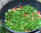 A picture of step 3 of Stuffed peppers with a twist! No meat.
