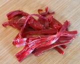 Foto del paso 3 de la receta: Vieiras y cecina con guarnición de guisantes salteados