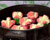 Foto langkah ke 6 dari resep Bolu kukus mekar tanpa soda anti gagal (hanya mixer 5menit).