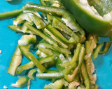 A picture of step 2 of Cucuzza and Sausage.