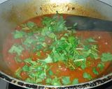 A picture of step 13 of Besan methi ki poori with tomato chutney.