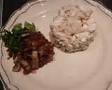 Foto del paso 4 de la receta: Claras de huevo con turky y salsa de champignones !! 😘😘👏👏