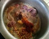 A picture of step 1 of Haidrabadi tridishnal gosht ka achar.