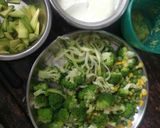 A picture of step 5 of Brown rice with Mexican curry (no onion no garlic).