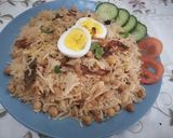 A picture of step 6 of Chana pulao.