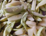 A picture of step 1 of Pointgurd fry (bhujiya parwal).