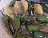 A picture of step 4 of Achari Daal.