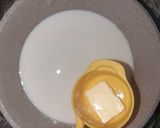 A picture of step 1 of Walnuts baklawa served with cream.