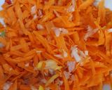 A picture of step 3 of Zucchini carrot patties-vegan style.