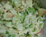 Foto del paso 3 de la receta: Ensalada fresca de pepino, manzana y tomate verde🍏🧅🍅🥒🥙🥗
