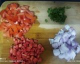A picture of step 3 of Matar Pulao.