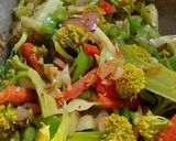 A picture of step 6 of Broccoli Pasta salad.