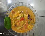 A picture of step 10 of Thai curry with rice.