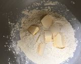 Une image de l'étape 3 de Pâte brisée au lait et farines de froment et pois chiches.