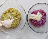 Foto langkah ke 3 dari resep Green Tea Taro Sourdough Bread.