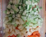 Foto del paso 1 de la receta: Caldo de camarón fresco, con mucha verdura