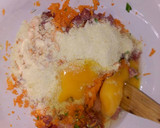 Foto del paso 3 de la receta: Albóndigas al horno rellenas de jamón con salsa de champiñones