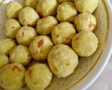 A picture of step 3 of Yam balls.