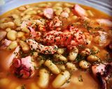 Foto del paso 4 de la receta: Verdinas con pulpo y calamar 🦑 en olla de cocción lenta (crockpot)