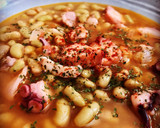 Foto del paso 4 de la receta: Verdinas con pulpo y calamar 🦑 en olla de cocción lenta (crockpot)