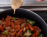 Foto del paso 5 de la receta: Wok de verduras con pavo y un toque a cacahuete 🥜