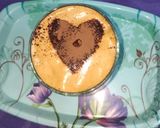 A picture of step 3 of Dalgona coffee.