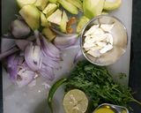 A picture of step 1 of Multilayered dip.