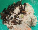 Foto langkah ke 3 dari resep Siomay Ikan Dori Jamur.