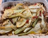 Une image de l'étape 14 de Fenouils marinés grillés aux tomates, pastis et anis vert.