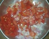 A picture of step 1 of Kwadon zogale and rice.