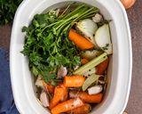A picture of step 3 of Crock Pot Vegetable Stock.