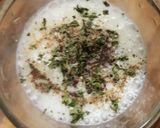 A picture of step 3 of Namkin lassi.