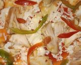 A picture of step 7 of Chicken Cheese Pizza🤗.