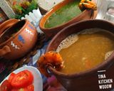 صورة لخطوة 1 من وصفة ملوخية بالجمبري وشوربة جمبري وطاجن جمبري 🥰