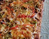 Foto del paso 10 de la receta: Pizza vegetariana de bocaditos de heura con salsa barbacoa