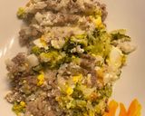 Rakott brokkoli füstölt sajttal, tojással és darált hússal (diétás recept) recept fázis 8 fotója
