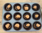 A picture of step 5 of Vegan oreo muffins.