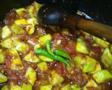 A picture of step 3 of Loki daal.