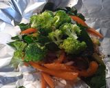 Foto del paso 4 de la receta: Filete de pescado a vapor con verduras
