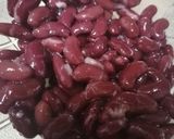 A picture of step 1 of Red kidney beans chaat.