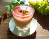 Hình bước làm 5 của món Pudding kem sữa hoa anh đào muối