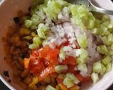 A picture of step 3 of Sweet corn chat.