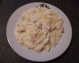 Pas rețetă Spaghete (penne) carbonara 1 fotografie
