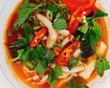 Hình bước làm 4 của món Canh chua nấm linh chi (món chay)