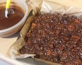 A picture of step 6 of Vickys Christmas Tiffin Slice, GF DF EF SF NF Vegan.
