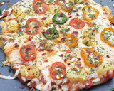 નો ઓવન નો યીસ્ટ વ્હીટ પીઝા(નો Oven નો yeast Whole Wheat Pizza Recipe in Gujarati) રેસીપી સ્ટેપ9ફોટો